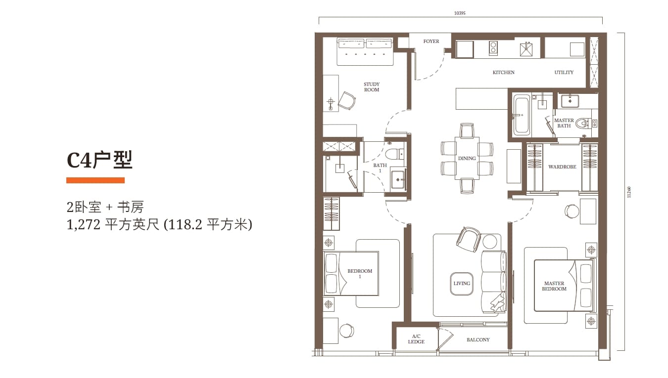 Pavilion Square 户型佈局